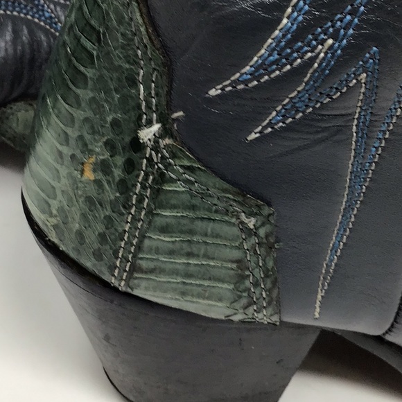 Vintage Acme Snakeskin sz 5 1/2 B Leather Boot - Picture 11 of 12